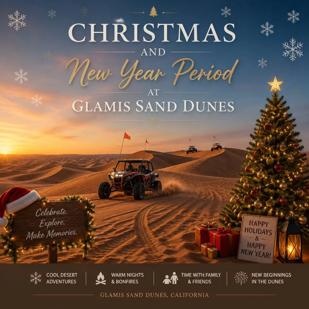 Christmas and New Year Period at Glamis sand dunes