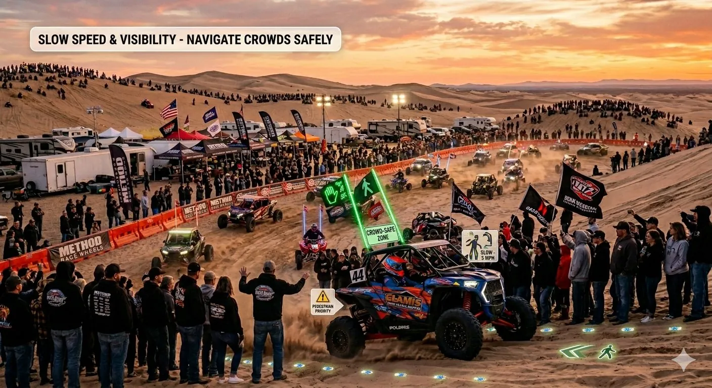 Navigate Crowds Safely During Riding